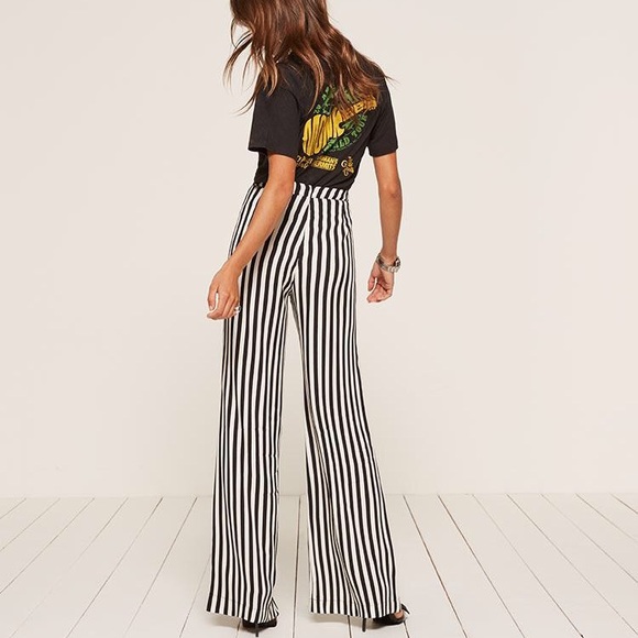 Reformation Pants - Reformation Sorrenti pants - b&w striped 🦨